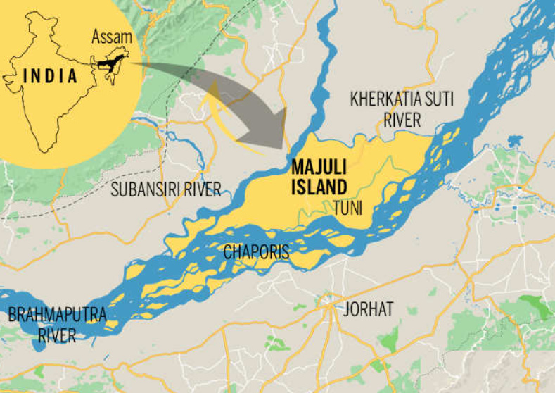 which is the largest inhabited riverine island in the world